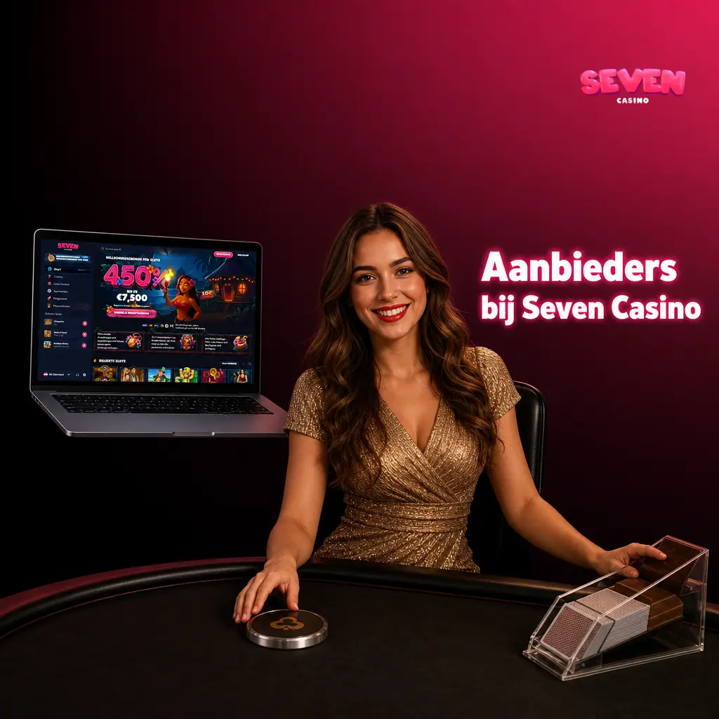 Evolution en Pragmatic Play Live live casinospellen bij Seven Casino met gecertificeerde studio's en Nederlandstalige dealers