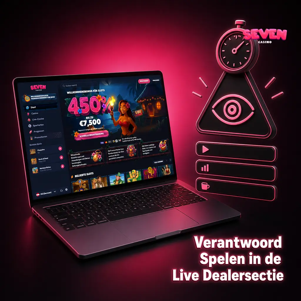 Verantwoord spelen bij Seven Casino: stel limieten in en gebruik CRUKS voor zelfuitsluiting in Nederland.